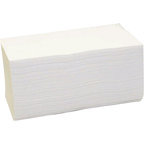 ZZ Paper Towels for Dispenser, 2-ply, White, 3000 pcs, 20× 150 pcs