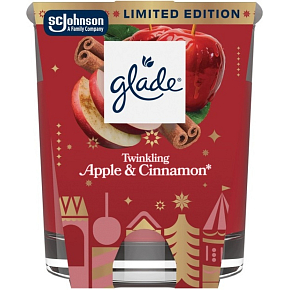 Glade Scented Candle Twinkling Apple & Cinnamon 112 g Glade Scented Candle Twinkling Apple & Cinnamon 112 g