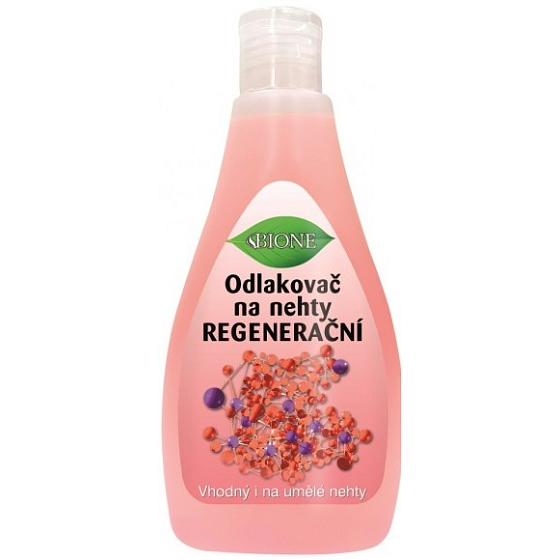 Bione Cosmetics Regenerative Nail Polish Remover with Keratin Suitable for Artificial Nails 200 ml