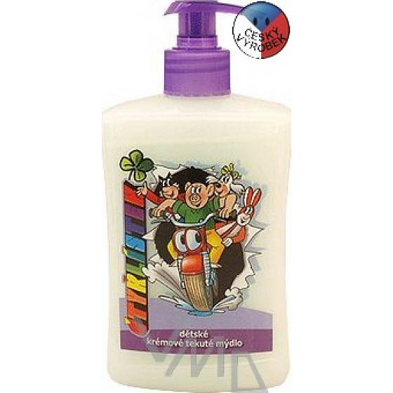 Bohemia Gifts Kids Four-leaf clover Melon liquid soap with dispenser 500 ml