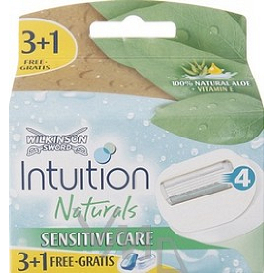 Wilkinson Lady Intuition Naturals Sensitive Care Spare Heads 4pcs