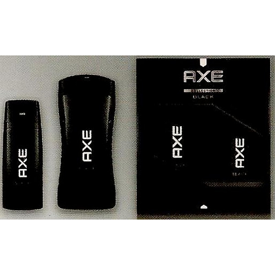 Ax Black deodorant spray for men 150 ml + shower gel 250 ml, cosmetic set