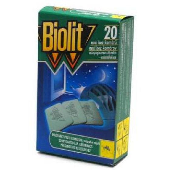 Biolit Pads for electric mosquito repellent refill 20 pieces