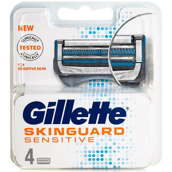 Gillette SkinGuard Sensitive replacement head for men 4 pieces
