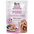 Brit Care Mini Chicken & Tuna Fillets In Gravy complete super premium food for adult mini breed dogs pouch 85 g