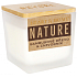 Heart & Home Nature Bamboo Wood and Ginger Scented Candle Small Glass, Burn Time Up to 20 Hours 90 g