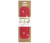Apli Cut & Patch paper for napkin technique Red with stars 30 x 50 cm 3 pieces
