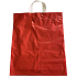 Red plastic bag with handle 36 x 45 cm