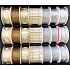 Nekupto Fabric Christmas ribbon Silver white stars 25 mm x 2.5 m