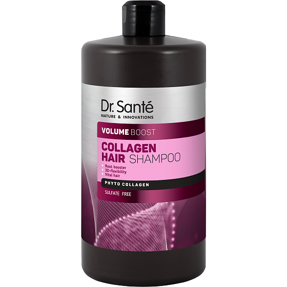 Dr. Santé Collagen Hair Volume Boost Shampoo for damaged, dry hair and hair without volume 1 l
