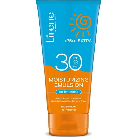Lirene SC SPF30 Moisturising Sunscreen Emulsion for irritated skin 175 ml