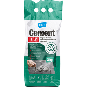 White cement for the preparation of mortars and concretes, 3 kg