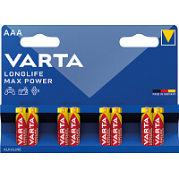 Varta Longlife Max Power AAA Micro Batteries 8 pcs