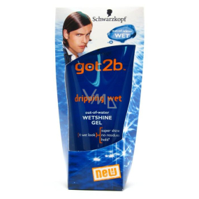 Got2b Dripping wet for a shiny and wet look hair gel for hair 150 ml