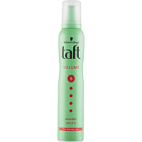 Taft Volume Mega, foam hairspray with double push-up effect, hold strength 5, 200 ml