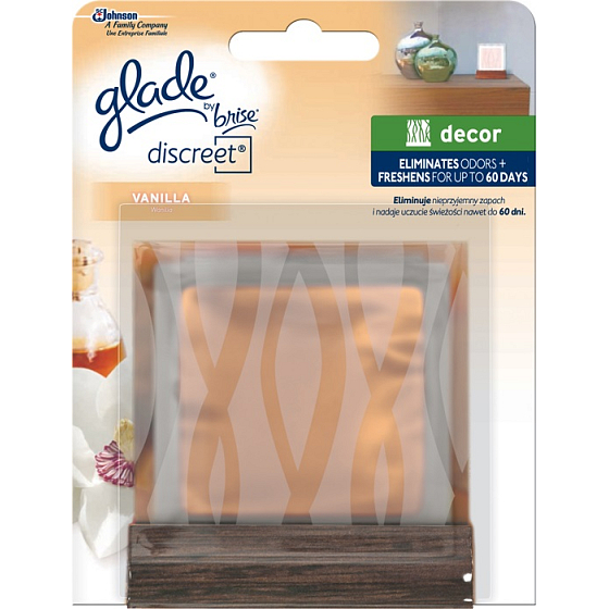 Glade Vanilla Discreet Decor air freshener glass 8 g