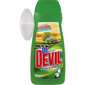 Dr. Devil Apple Fresh, WC gel + holder, 400 ml