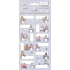 Arch Christmas Labels Stickers Snowmen Light Blue Arch of 12 Labels