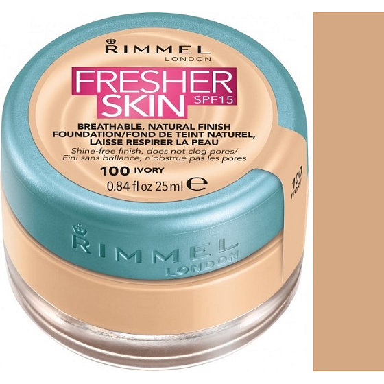 Rimmel London Fresher Foundation Foundation 100 Ivory 25 ml