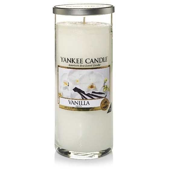 Yankee Candle Vanilla Décor scented candle large cylinder glass 75 mm 566 g