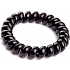 Hair band spiral plastic black 5 x 0.8 cm 1 piece
