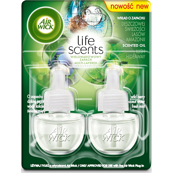 Air Wick Life Scents Lush Hideaway - Fresh Island Electric Freshener Refill 2 x 19 ml