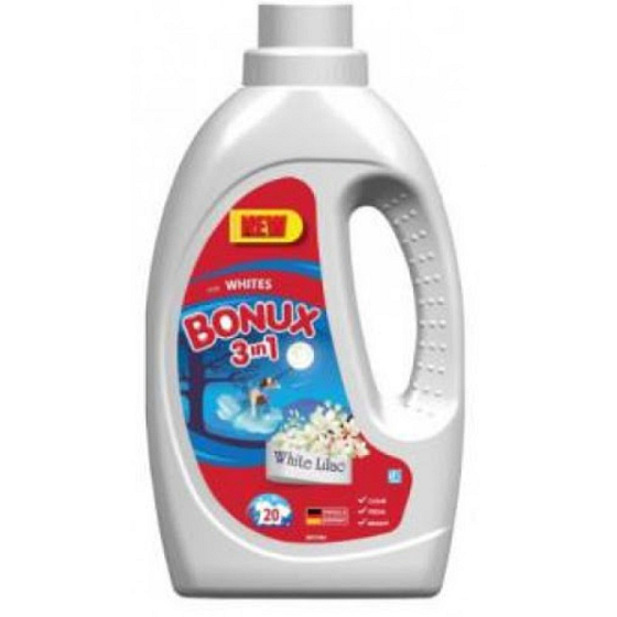 Bonux White Lilac 3 in 1 liquid washing gel for white laundry 20 doses 1.1 l