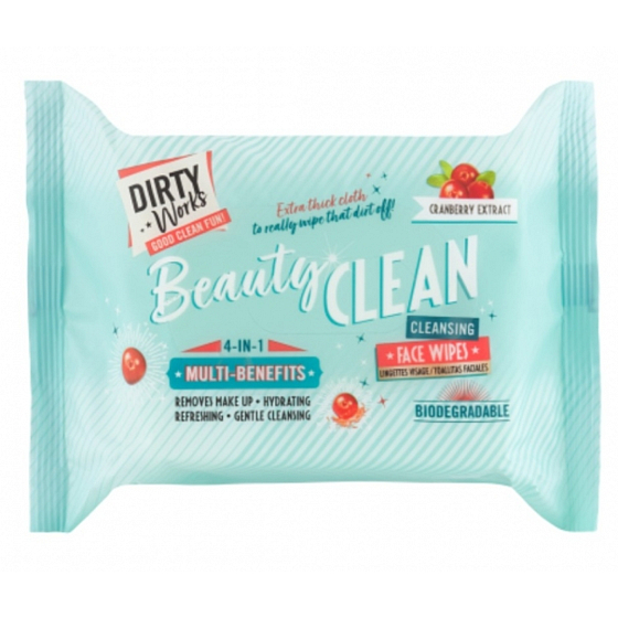 Dirty Works Beauty Clean cleansing wipes 25 pieces