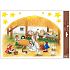 Window foil without glue colored Czech Christmas - large Nativity scene 30 x 42 cm