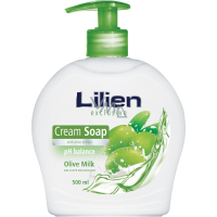 Lilien Olive Milk Liquid Soap with Dispenser, 500 ml
