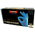 Aero Exacomp Hygienic Disposable Nitrile Gloves, Antiallergenic, Powder-Free, Size L, Box of 100 Pieces, Blue