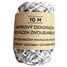 Albi Decorative string two-colour white-grey 10 m
