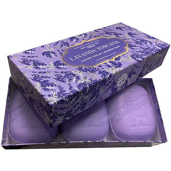 Antico Saponificio Gori Lavanda Toscana handmade Italian soap 3 x 150 g