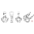 Charm Sterling Silver 925 United Sister Hearts, 2-in-1 Split Pendant for Family Bracelet