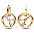 Charm Sterling silver 925 Gold plated Zodiac sign of Cancer, bracelet pendant