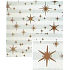 Nekupto Christmas gift wrapping paper 70 x 500 cm White and light blue stripes, copper stars
