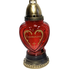 Bony cemetery lamp glass remembrance