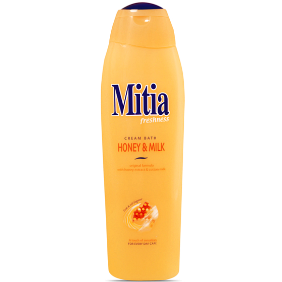 Mitia Cream Bath Honey & Milk with honey extracts bath foam 750 ml