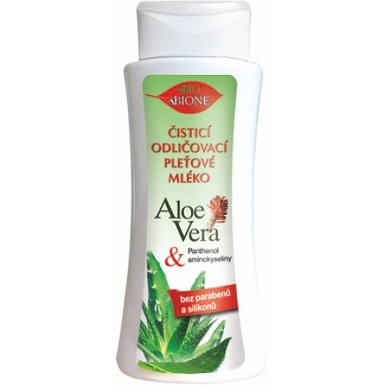 Bione Cosmetics Aloe Vera cleansing make-up remover lotion for all skin types 255 ml