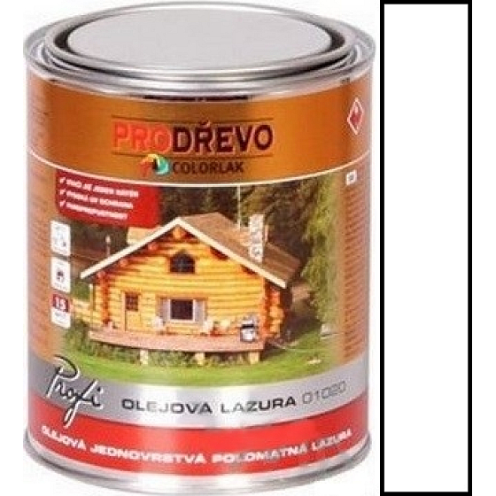 Colorlak Profi Oil Glaze 01020 for wood White 0.75 l
