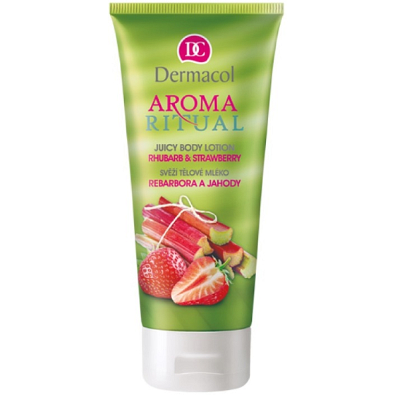 Dermacol Aroma Ritual Rhubarb and Strawberries Fresh body lotion 200 ml