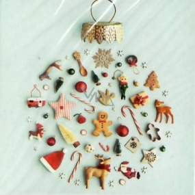 Nekupto Christmas Gift Card Flask 6.5 x 6.5 cm 6 pieces