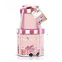 Baylis & Harding Pink Collection Strawberry Cupcake Soap 100 ml + Raspberry Panna Cotta Shower Cream 100 ml + Cheesecake Body Lotion 50 ml + Sugar Almond Hand Cream 50 ml + Sugar Almond Bath Crystals 25 g + Massage Sponge, Cosmetic Set