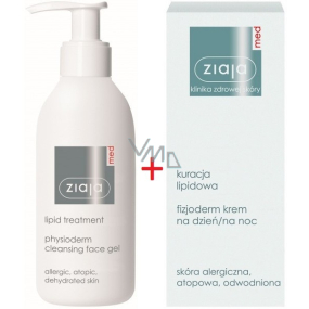 Ziaja Med Lipid Treatment Day and Night Cream 50 ml + Ziaja Med Lipid Treatment Face Wash Gel 200 ml, duopack