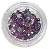 Professional nail decorations rhinestones flower purple 132
