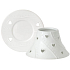 Yankee Candle White Hearts shade small 8 x 9 cm + plate small 9 x 9 cm for small candle Classic