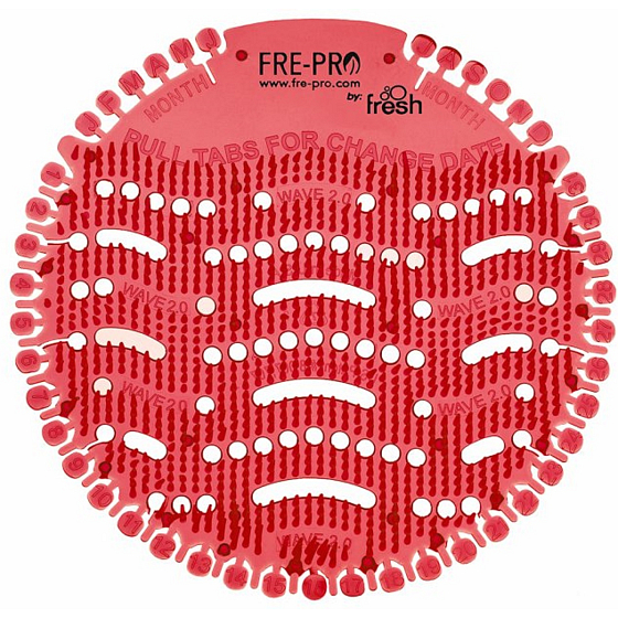 Fre Pro Wave Kiwi and grapefruit scented urinal strainer pink 19 x 20.3 x 1.9 cm 52 g