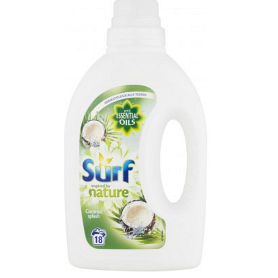 Surf Coconut Splas Universal washing gel, suitable for white and colored laundry 18 doses of 900 ml