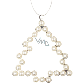 Metal hanging tree with pearls 9 cm