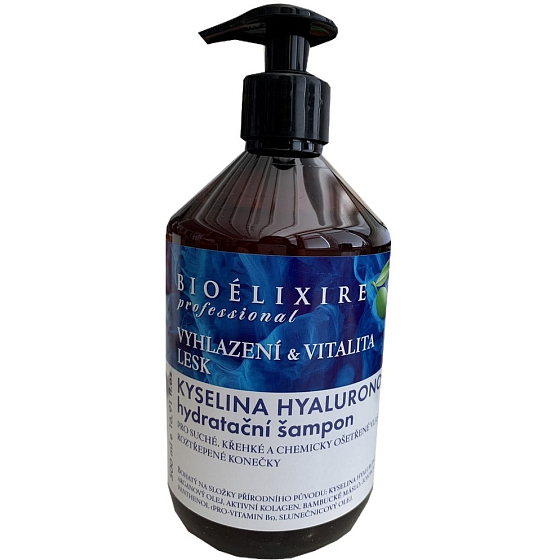 Bioelixire Hyaluronic Acid Moisturizing Shampoo for Dry, Brittle Hair 500 ml